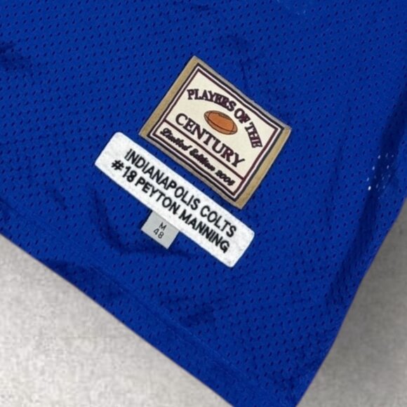 NFL Peyton Manning 18 Colts Jersey Limited Edition 2004 Players of Century Sz 48 - Picture 7 of 7